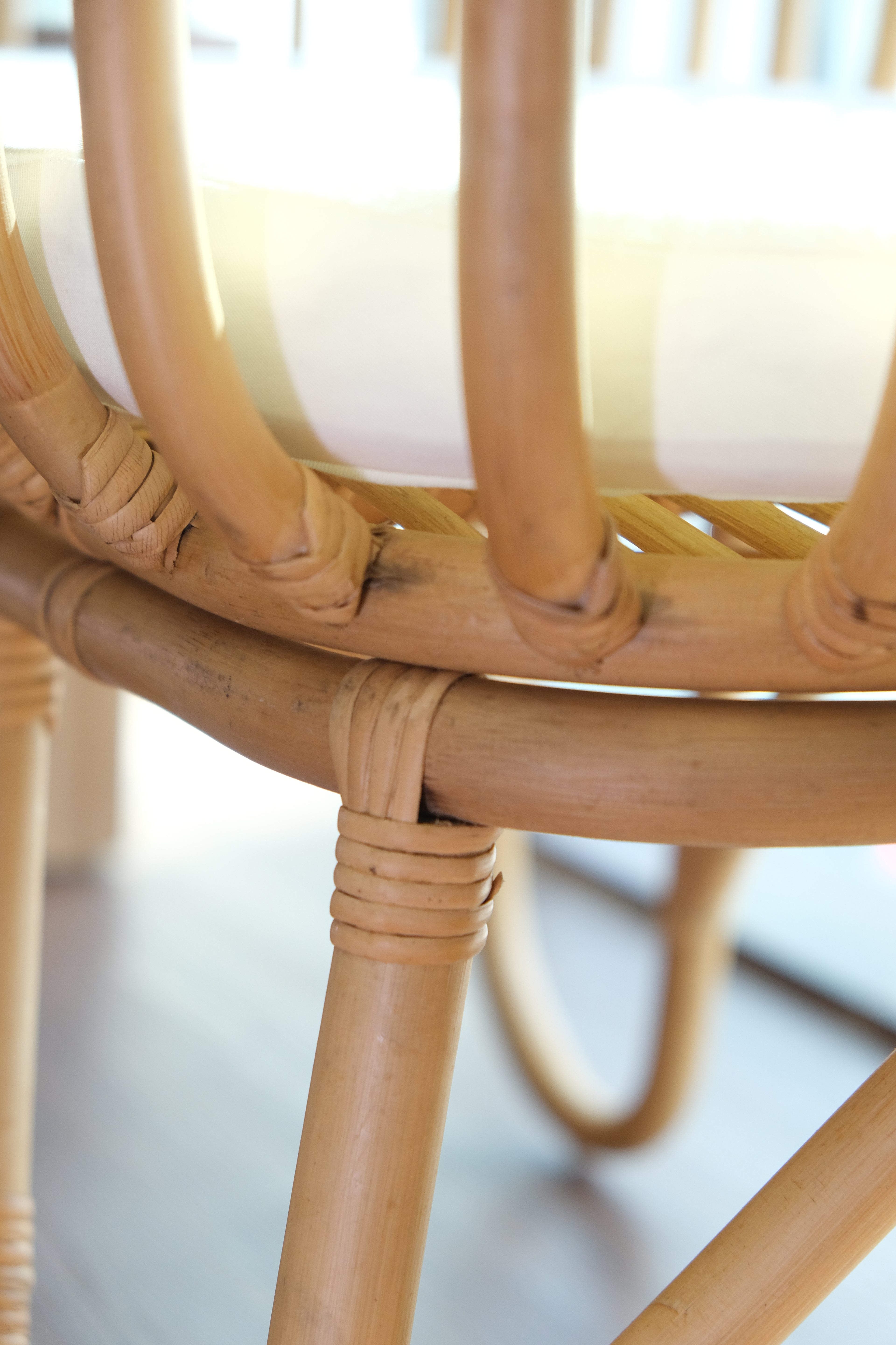 Lola Handcrafted rattan bassinet + Mattress