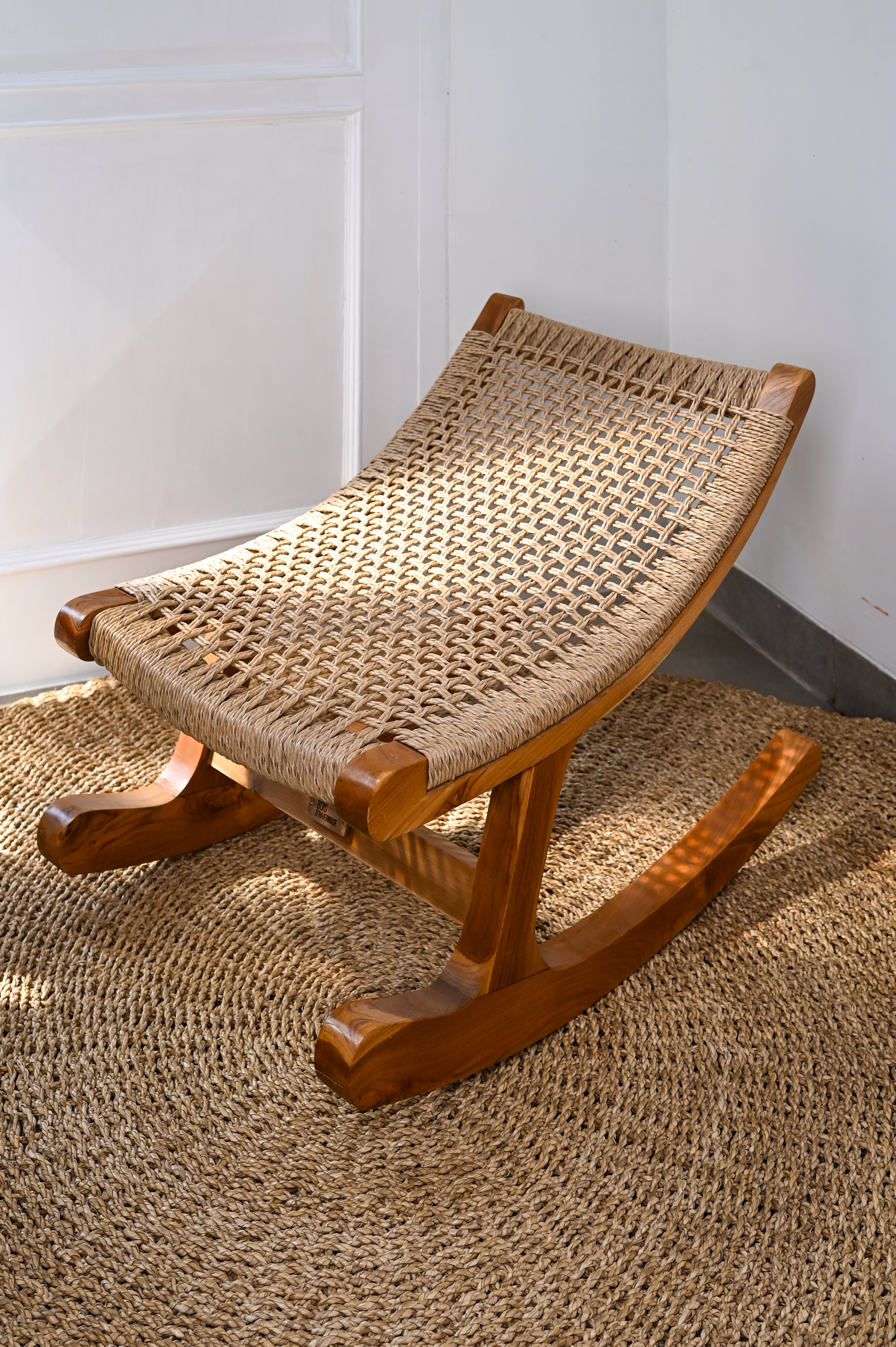 Lola Raffia baby rocker