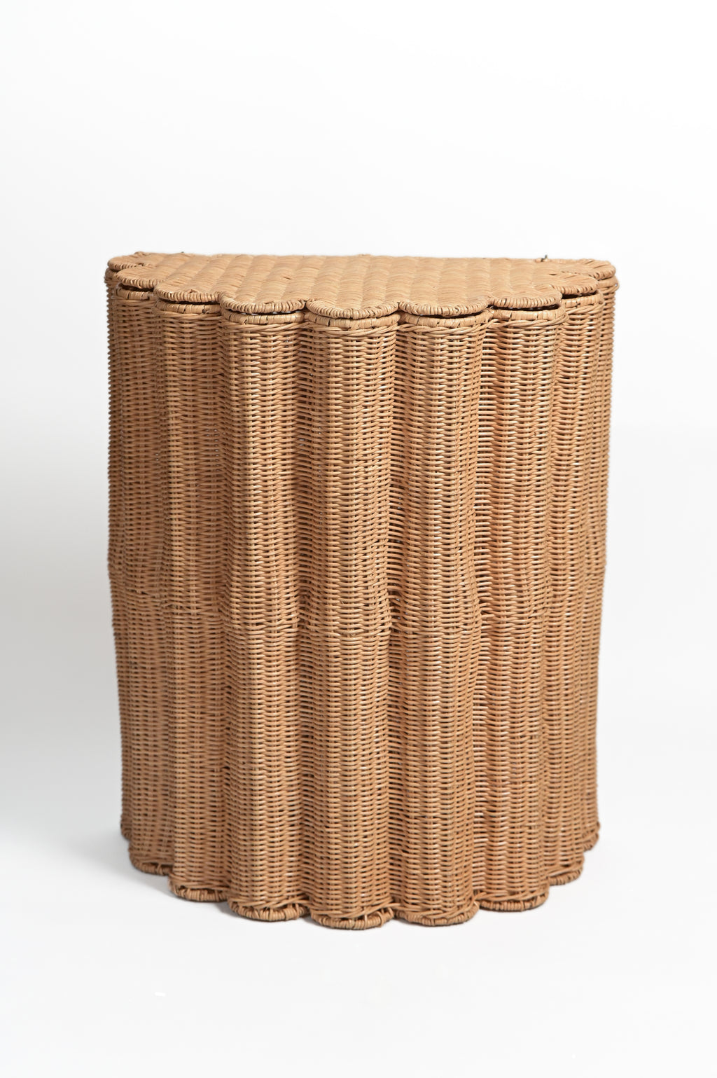 HALF-MOON RATTAN TOYS STORAGE BASKET