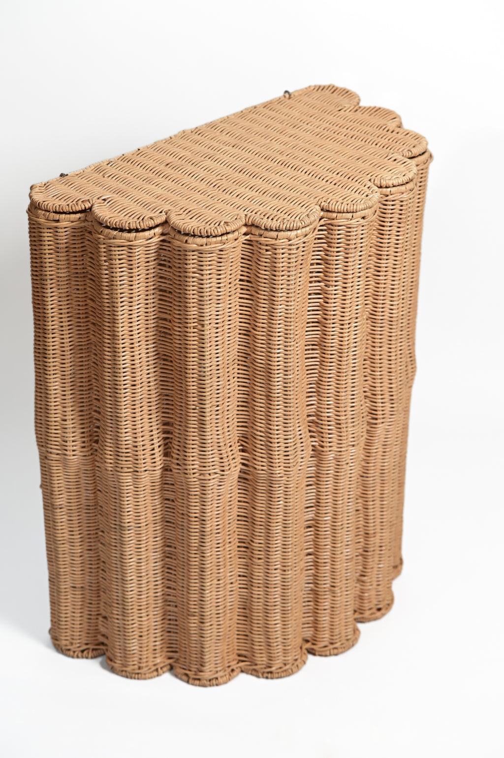 HALF-MOON RATTAN TOYS STORAGE BASKET